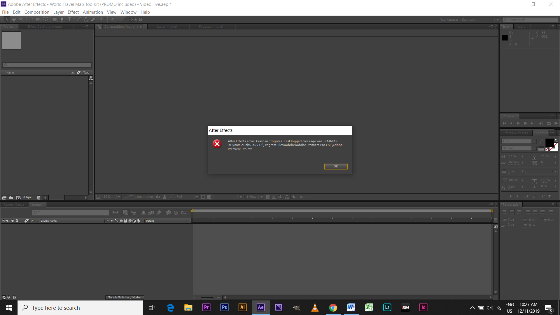After Effect Error Crush in Progress Adobe Community 10794420