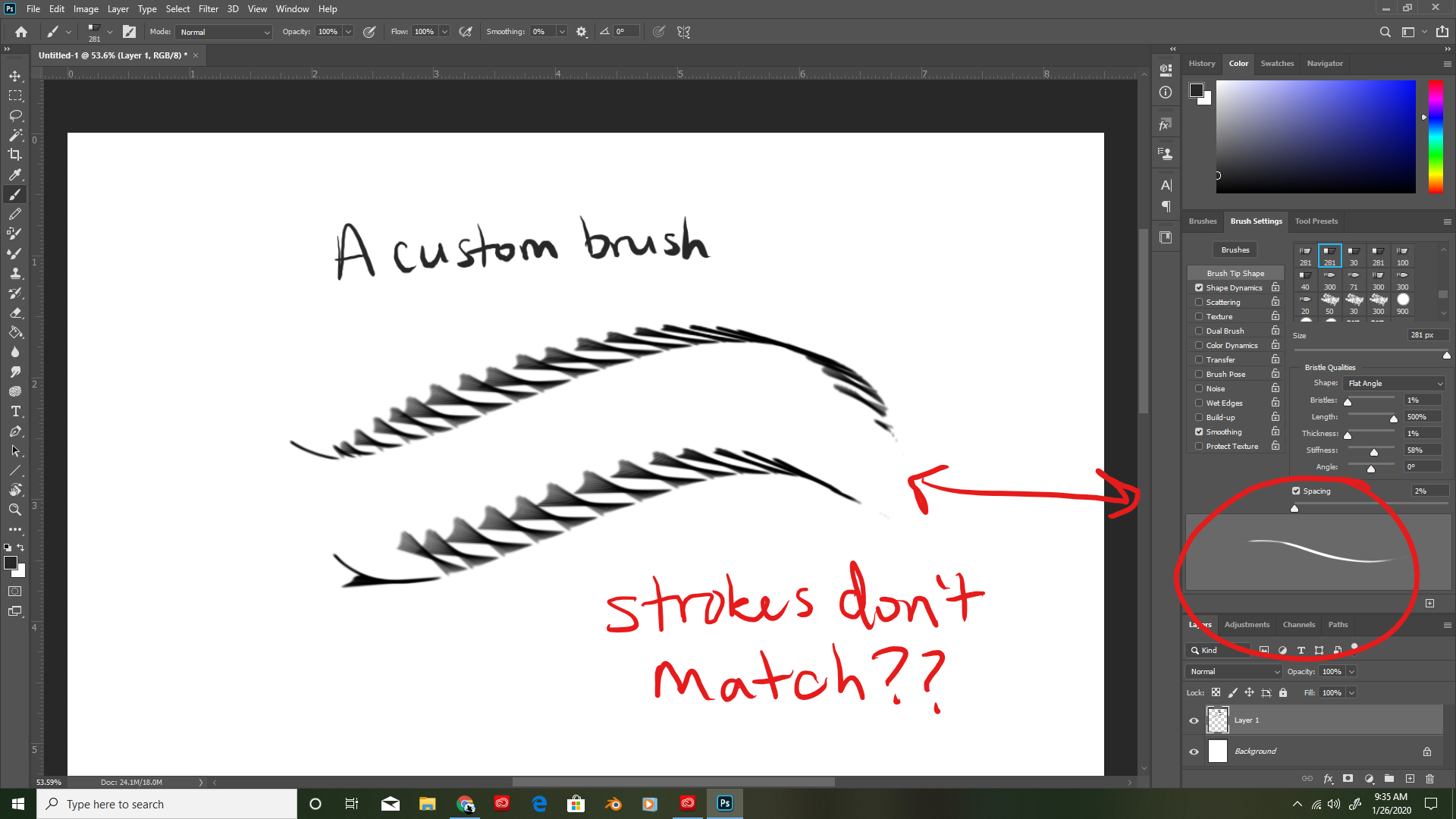 Problem With Brush Strokes Appears To Be Stamping Adobe Community