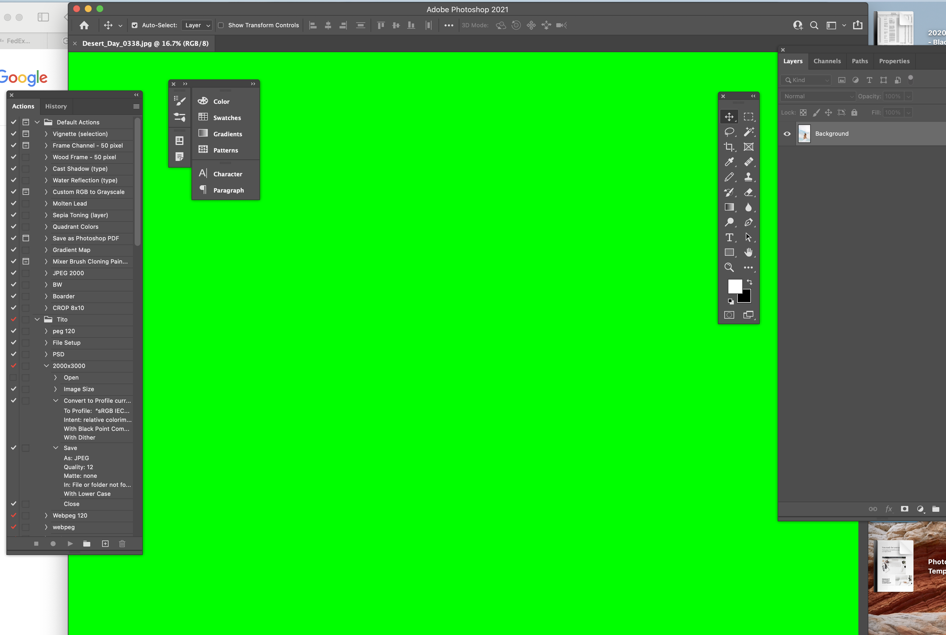 Solved: Entire Photoshop screen turns neon green - Adobe Support Community  - 12155329