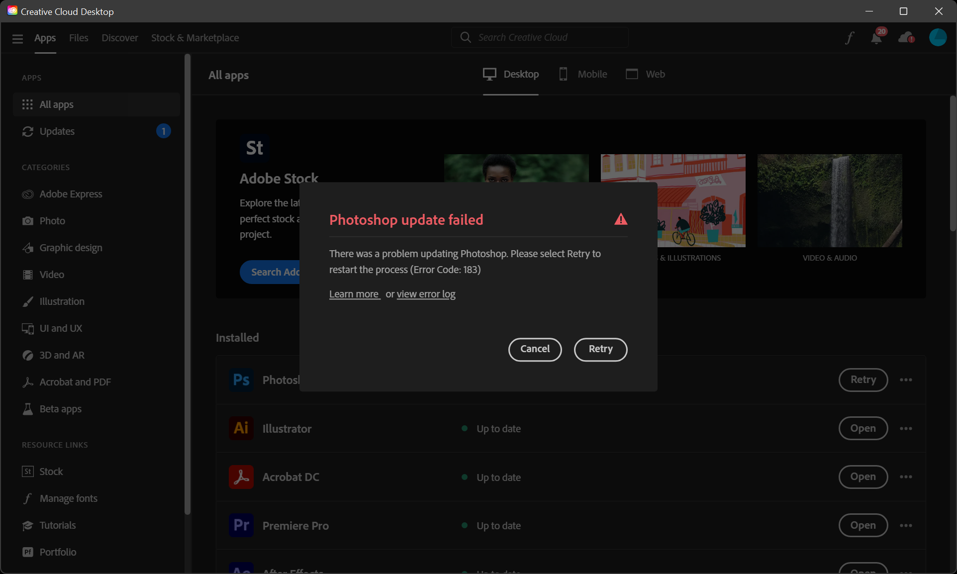 error-code-183-when-trying-to-update-photoshop-to-adobe-community
