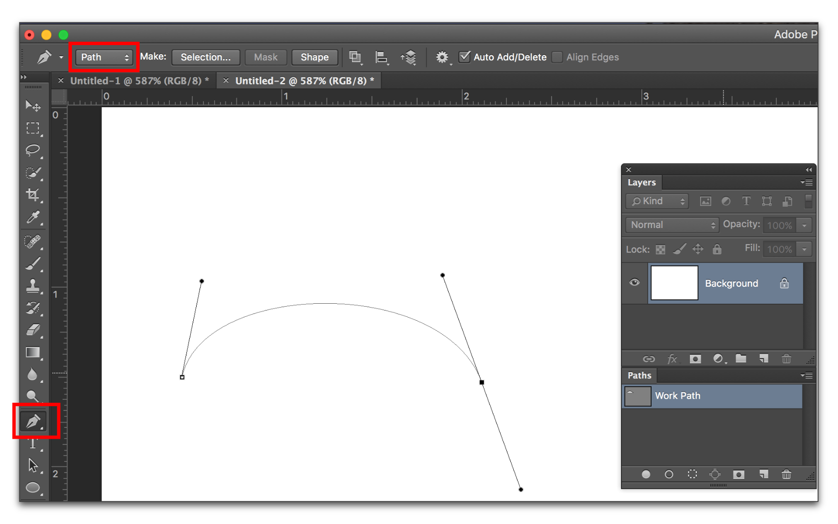 drawing straight lines in photoshop with brush