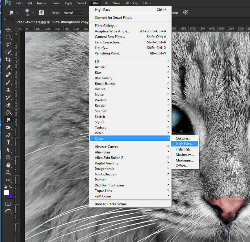 how to enlarge an image in photoshop