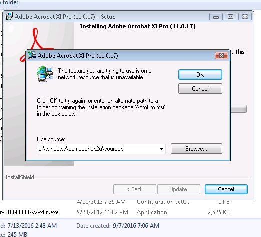 Error  valid source could be found for prod... - Adobe Support  Community - 8554634