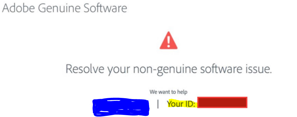 adobe genuine software verification failure cs6 mac os x
