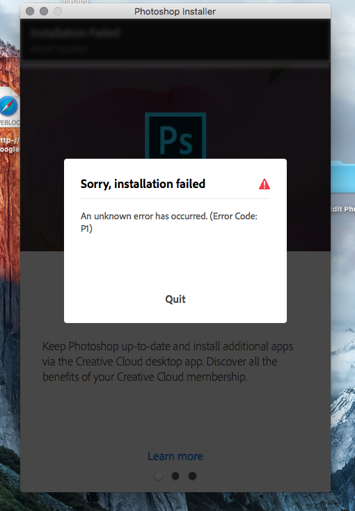 Photoshop A Required Application Library Failed To Load Mac