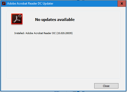 what is adobe acrobat reader dc doing when you close it