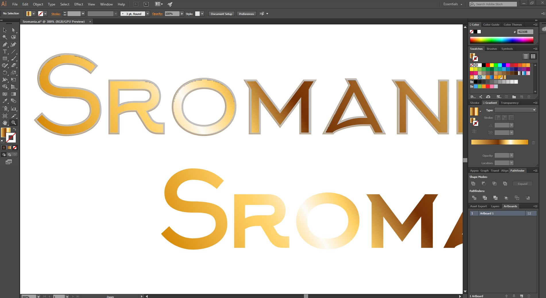 How can I get the Bevel & Emboss effect for text in Illustrator?