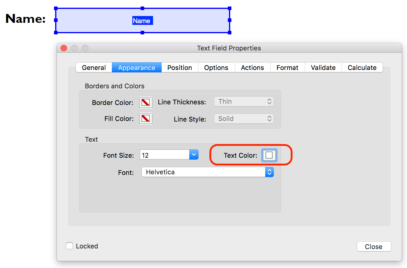 set tab thru form fields in word