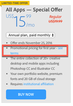 adobe creative cloud coupon