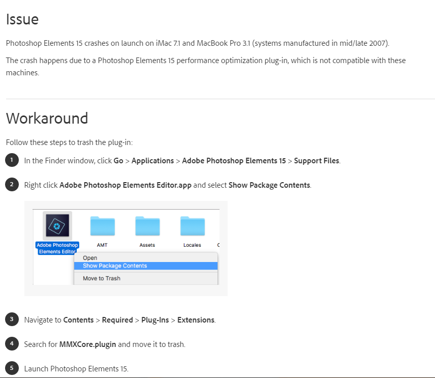 Solved Pse 15 Not Fit For El Capitan Adobe Support Community