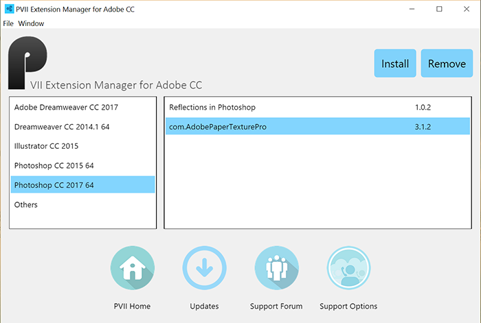 Adobe extension manager cc