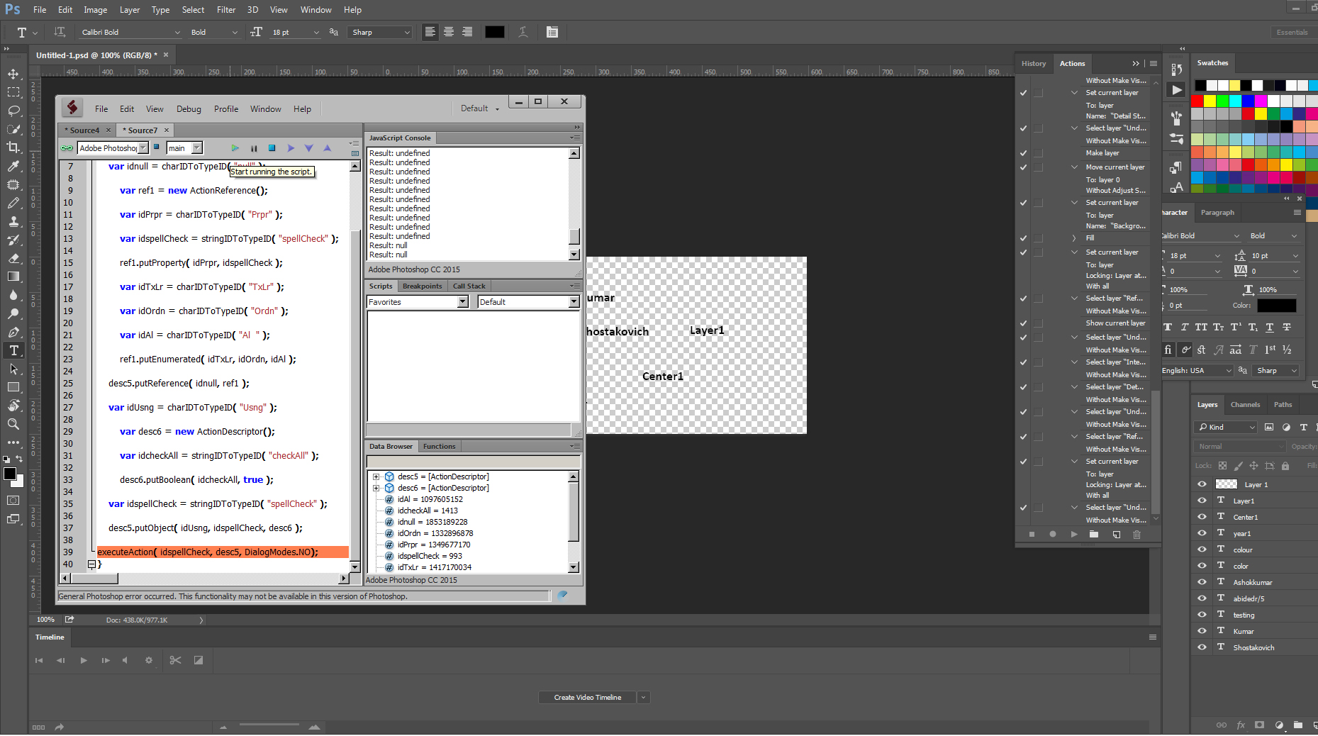 Photoshop Javascript for activate the check spelli... - Adobe Community ...