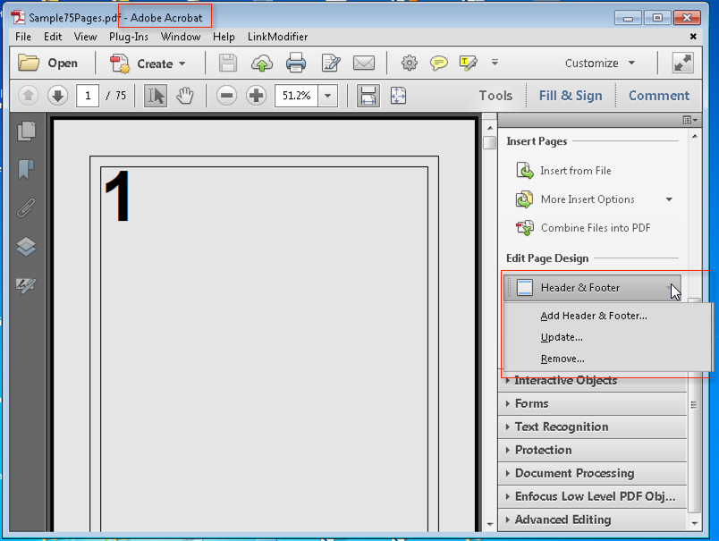 Adding Headers/Footers With Acrobat Standard V11 - Adobe Community ...