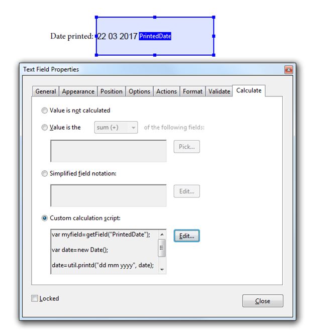 Adding dynamic date field using Acrobat Pro DC - Adobe Product ...