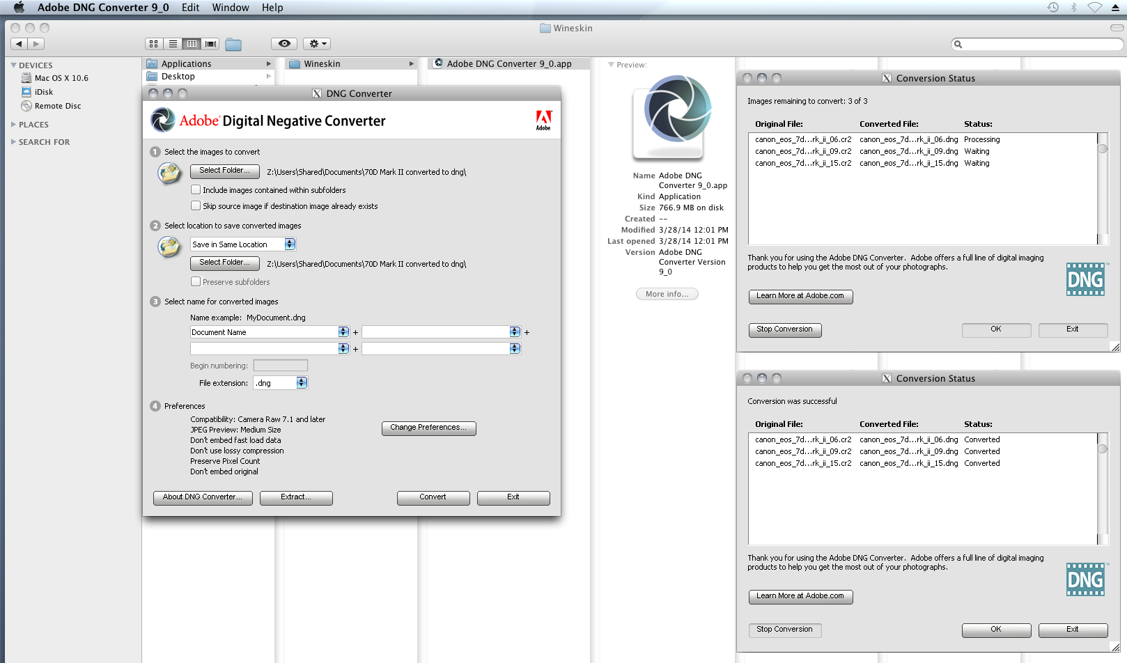 Dng Converter For Mac 10.8.5