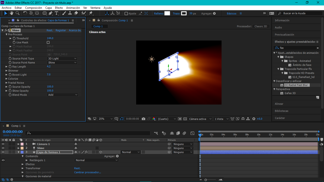 after effects trapcode shine