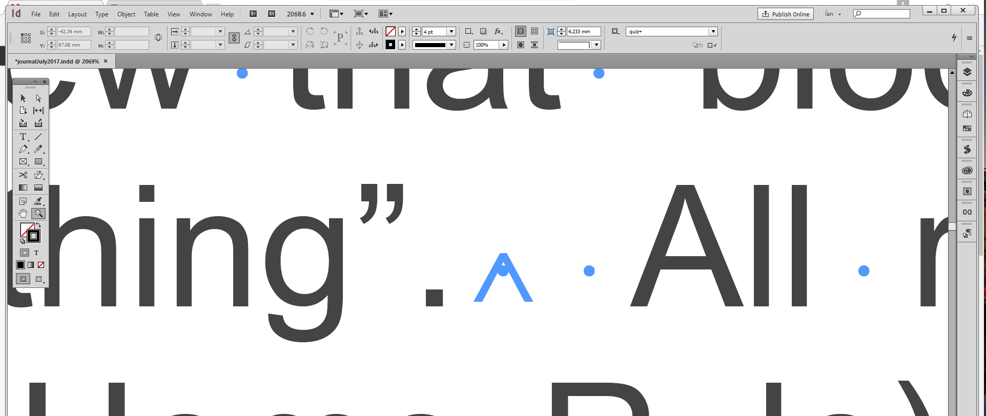 Solved: how to delete strange space symbol - Adobe Community - 9038757