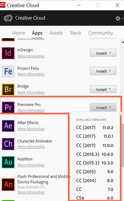 adobe premiere for mac 10.5.8