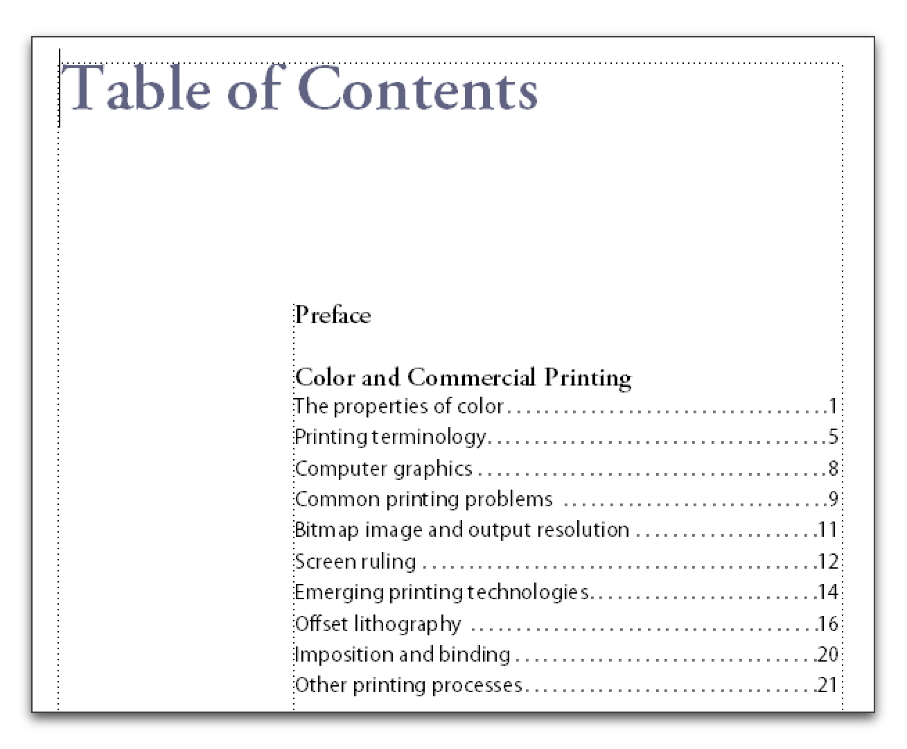 TOC error - Adobe Community - 9042681