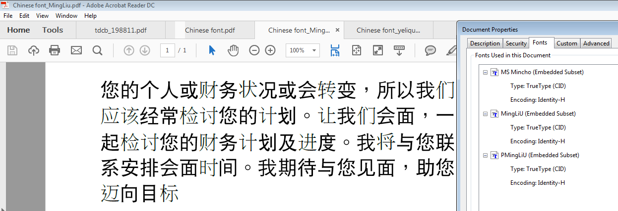 adobe indesign chinese fonts
