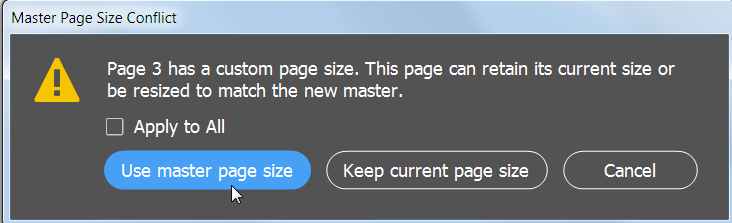 change single page size indesign cc 2017