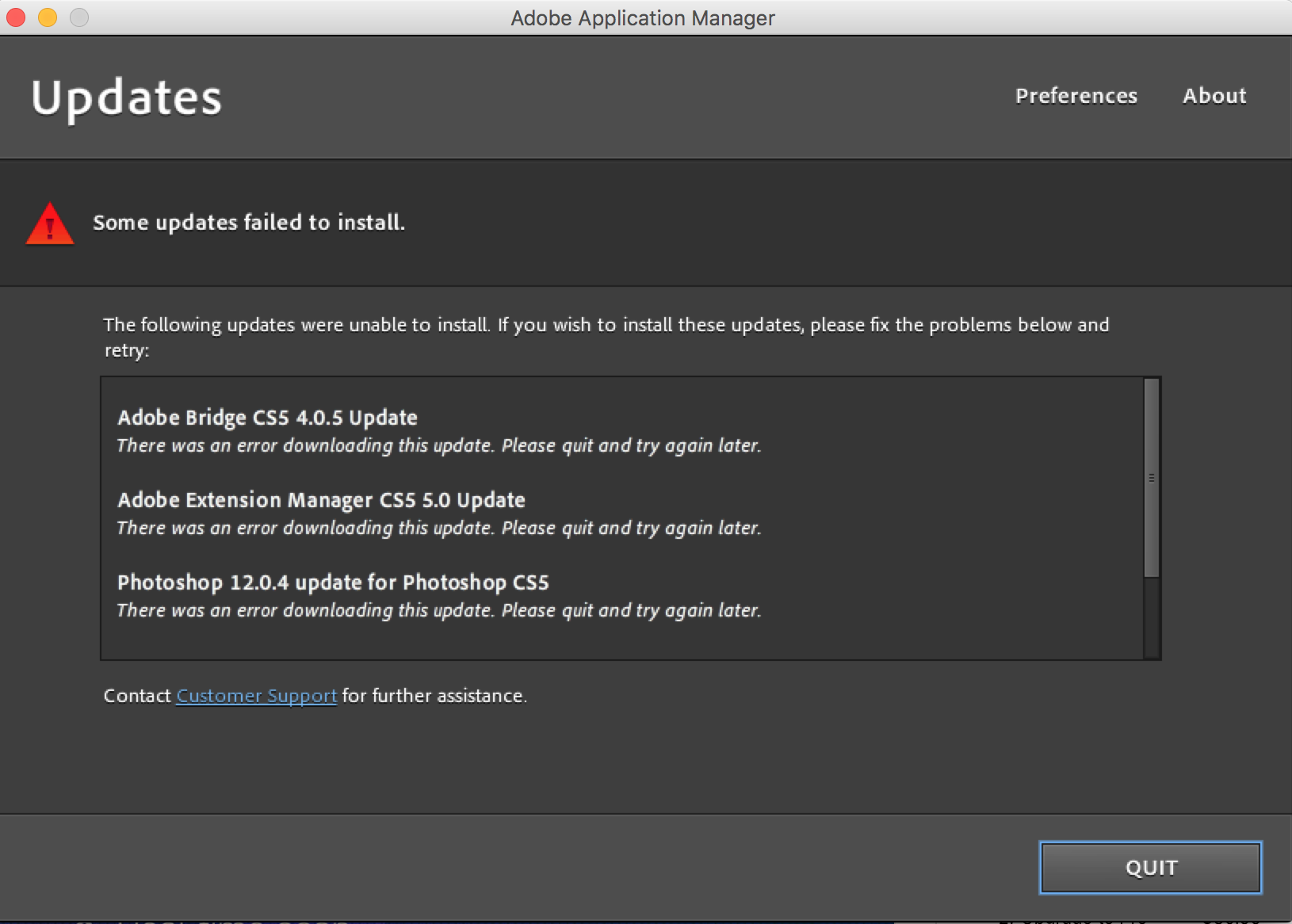 Solved Can T Upgrade An Older Version Of Cs5 Extended Te Adobe Support Community