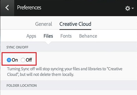 Online turn sync off Offline Files