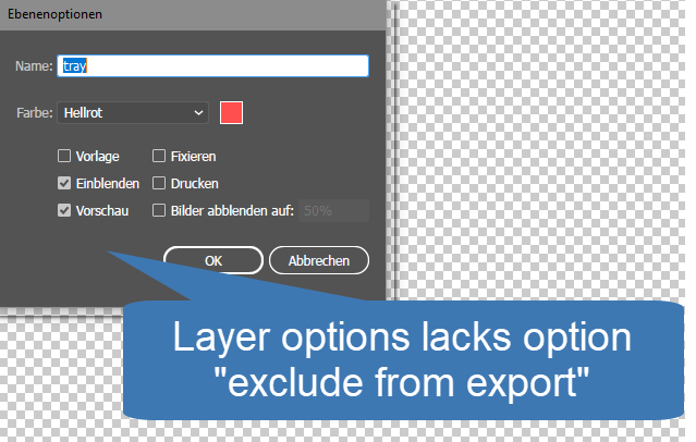 exporting an adobe illustrator with laters