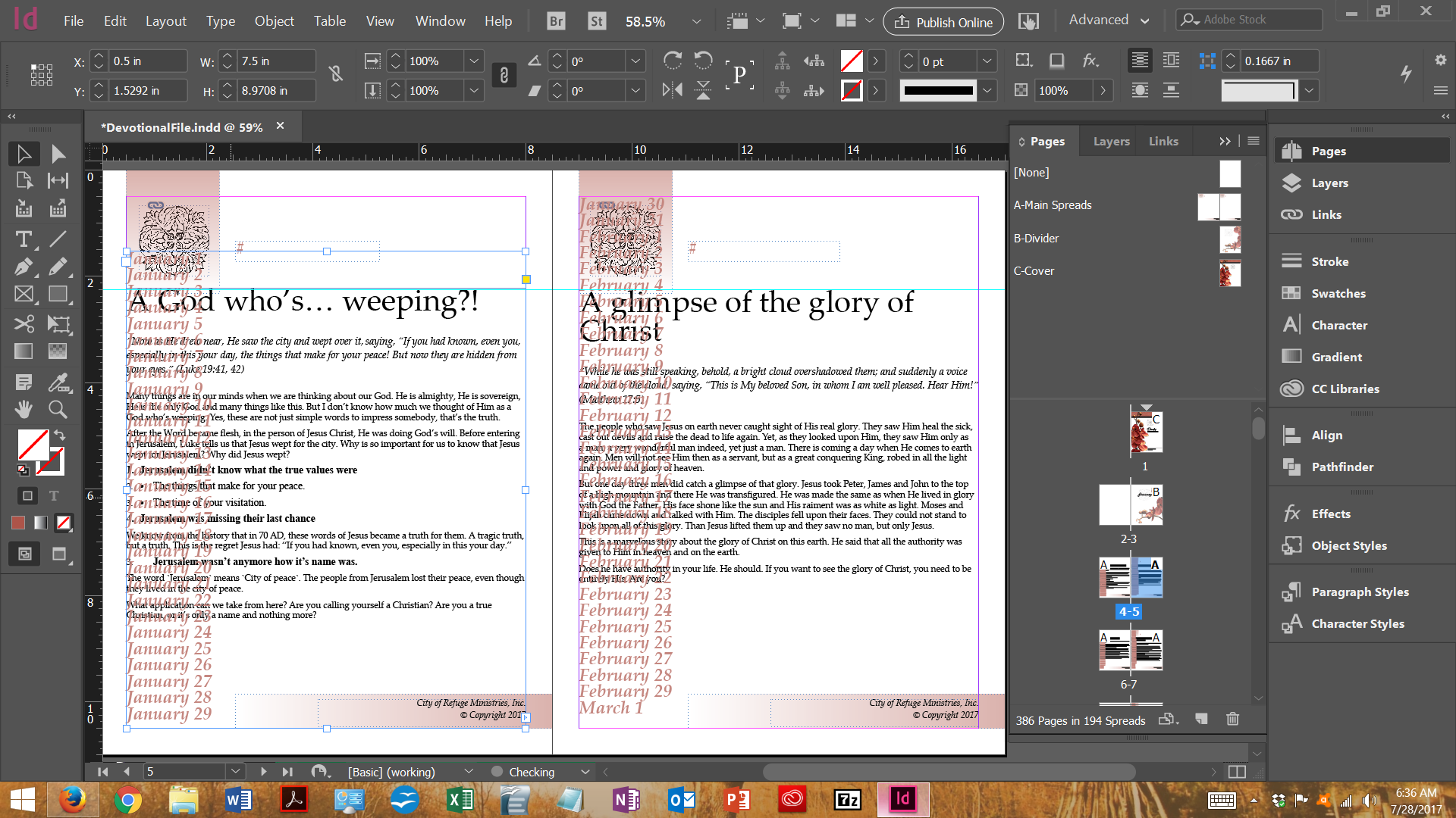 Solved: Adding month/day to each page Adobe Community 9305044