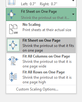 how tp print shrink to fit in word 2016