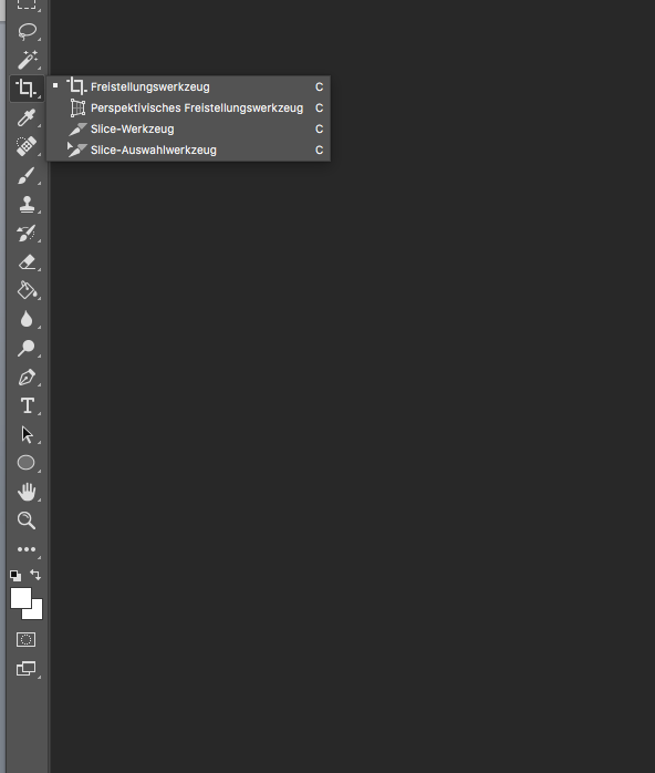 photoshop cc 18 toolbar gone