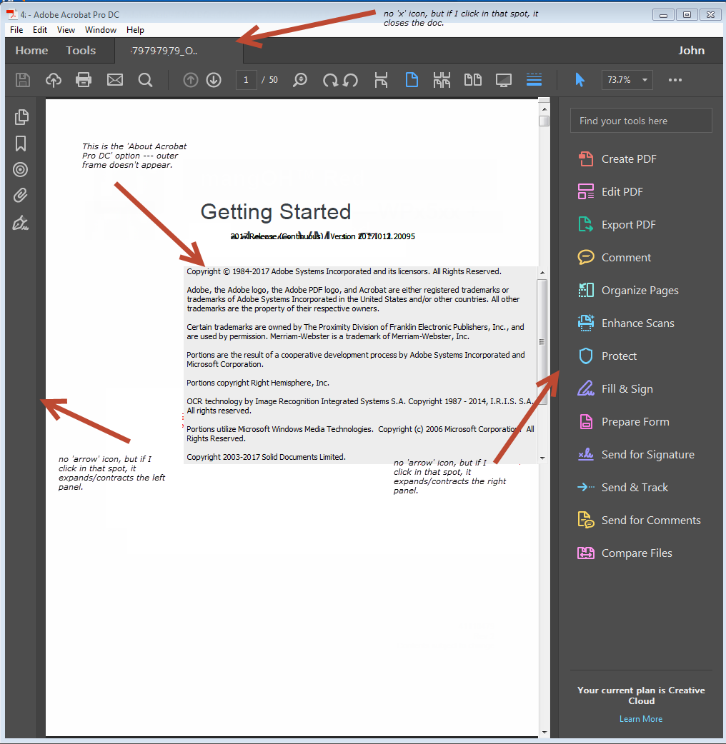 Solved: Acrobat Pro DC - UI elements have disappeared - Adobe Product ...