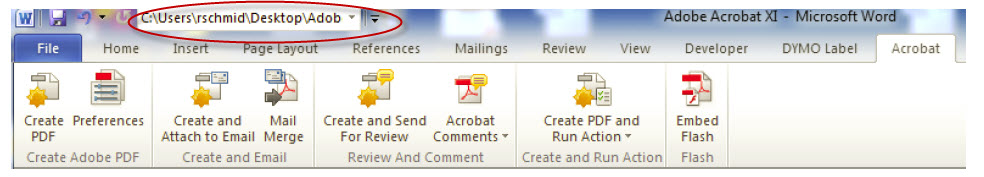 how to find file location adobe acrobat on mac