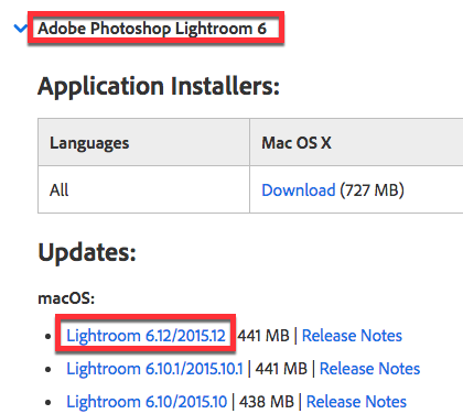 lightroom 6.12