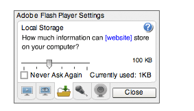 Player setting. Website setting. Tab LOCALSTORAGE. Site setting.