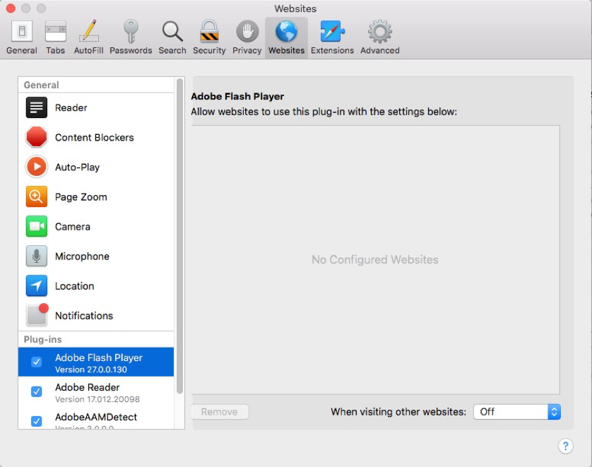 flash player mac for safari