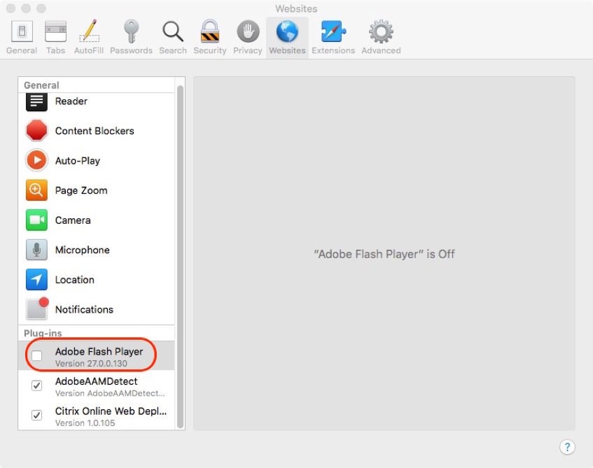 enable adobe flash player on mac os x yosemite 10.10.5
