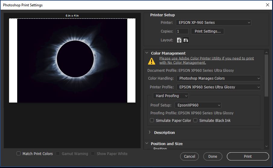 🖨️ F170 / F100 - Print settings in Photoshop and Word to have good colors  