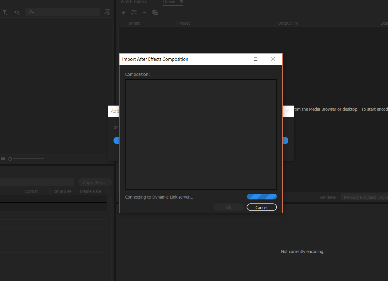 Solved After Effects Comp Not Opening In Media Encoder Adobe Support Community