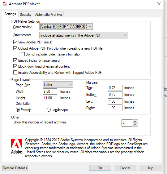 Pdfmaker Com Addin Outlook 16 Porfolio Toolba Adobe Support Community