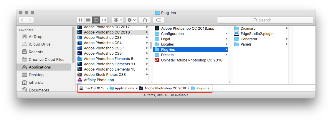 how to use photoshop plugins cs6