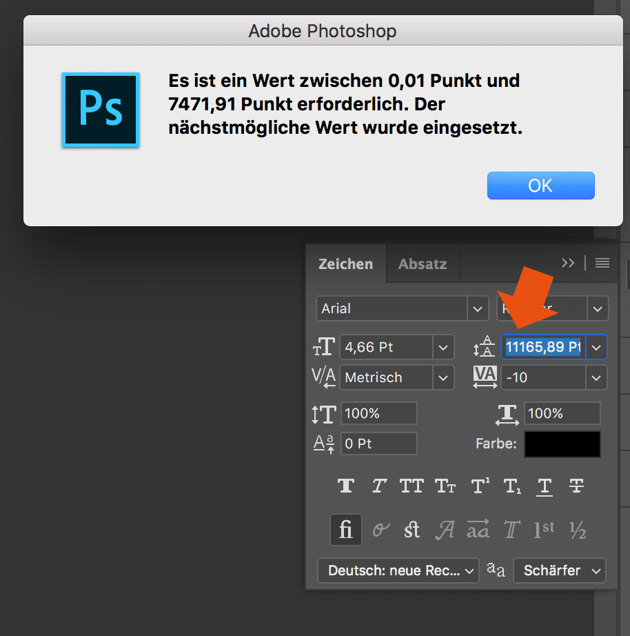 line spacing in indesign cc 2017