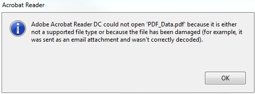 Solved Could Not Open Xxx Pdf Because It Is Either No A Adobe Support Community