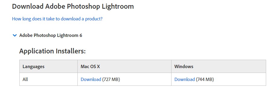 Solved Where S Download Link For Lightroom 6 Adobe