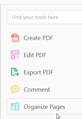 adobe rotate pdf page