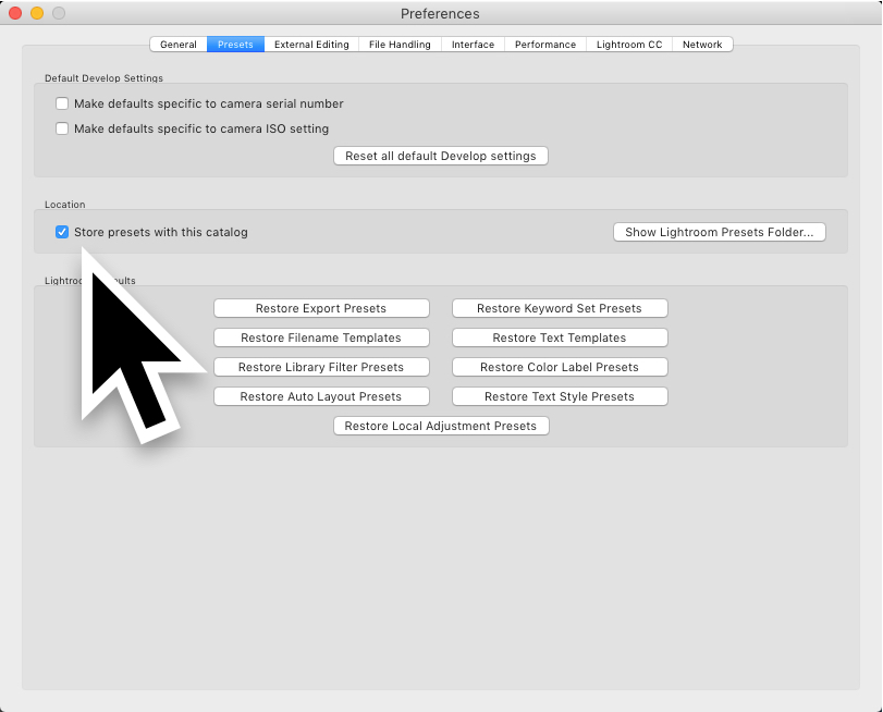 how to install presets in lightroom cc mac