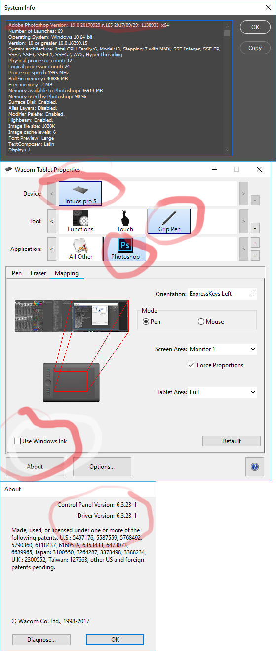 pen pressure not working in photoshop cc 2018 mac