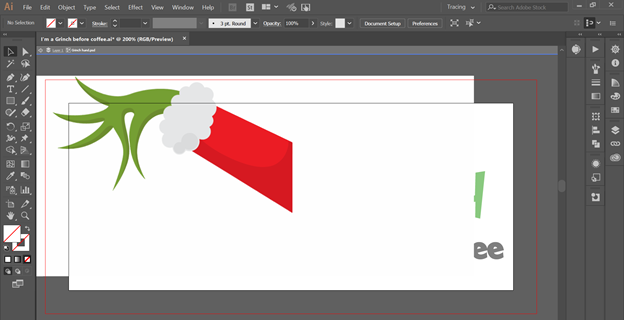 view adobe illustrator with transparent background