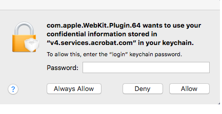 How to stop mac from asking for keychain password