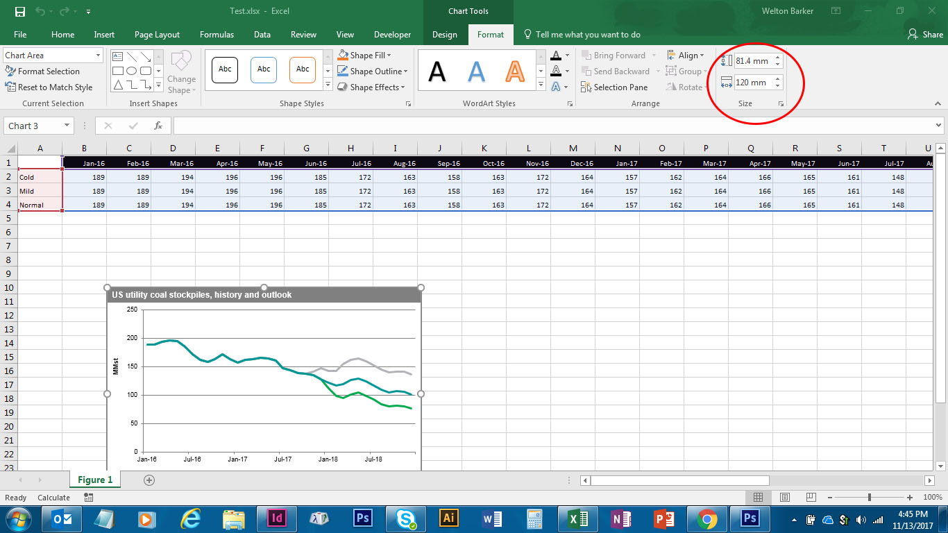 Excel Charts Indesign